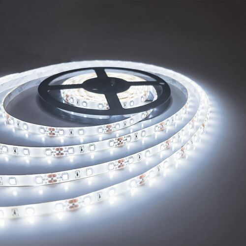 PNI LED-Streifen 2835 W, 300 LEDs, Kaltweiß 6000 K, 860 lm, dimmbar, Touch-Taste, 230 V Netzteil, Silikon, 5 Meter, IP65 143429513