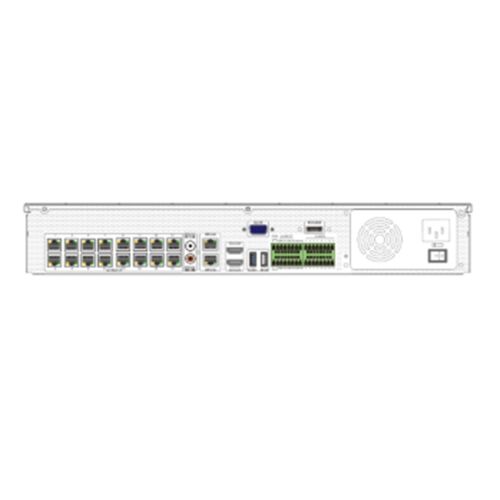 NVR PNI House 3316H4 IP 16CH POE 12MP, 4K kimenet, hálózati sávszélesség 192Mbps/192Mbps, 2 x HDMI, 2 x Gigabit LAN, SATA x 4, E-SATA x 1 143429834