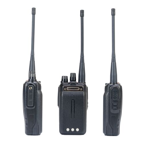 PNI Alinco DJ-PAX4 PMR446 Dual Mode Analog-Digital Portable Radio Station Kit, VOX, TOT, IP67, 1800mAh Akku + Sticky Pad Blau Geschenk