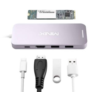 Minix NEO-S2GR USB-C-Miniport-Adapter mit 240-GB-Solid-State-Laufwerk (SSD), HDMI, USB Typ C, 2 x USB 3.0 143430179 - USB-Hubs