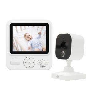 PNI BM280 Video-Babyphone mit Kamera und Elterneinheit, die ein Baby zeigt - Babyfone & Atemüberwachungsgeräte