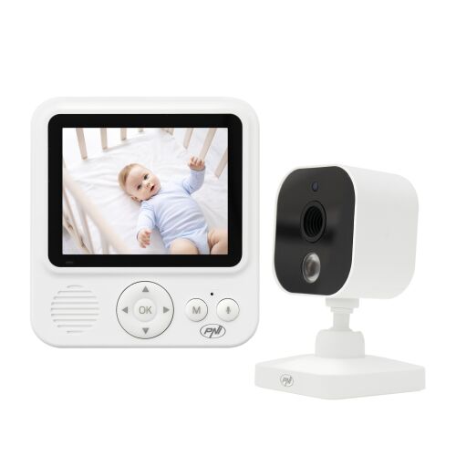 PNI BM280 video baby monitor s kamerom i roditeljskom jedinicom koja prikazuje bebu