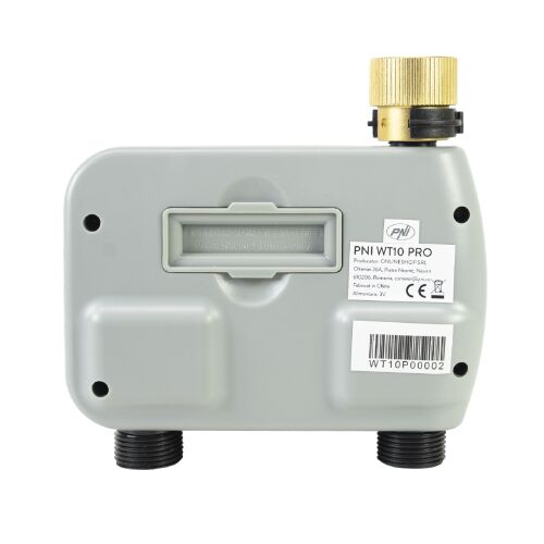Programator pentru irigare PNI WT10 PRO, display LCD, racord metalic 3/4, 2 iesiri, verde 143430579