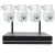 Videó megfigyelő készlet PNI House WiFi834 NVR és 4 kültéri vezeték nélküli kamera 3MP, P2P, IP66 143430593