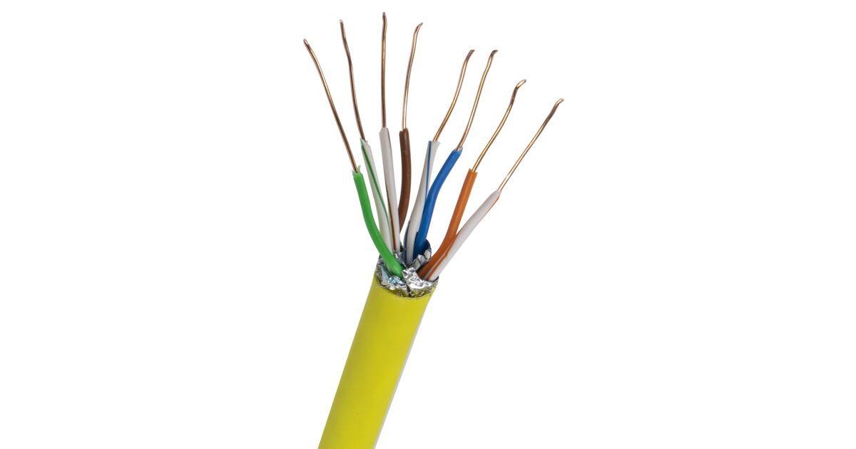 Kábel S / FTP CAT7 PNI SF07, 10 Gbps, 1000 MHz, pre internet a ...