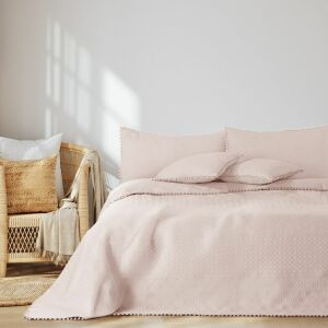 Cuvertură de pat MEADORE pulbere roz microfibră 220x240 AmeliaHome