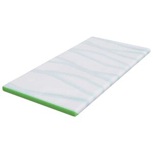 vidaXL Matracpárnák Fehér és Zöld 120 x 200 cm 143440734 - Lakberendezés