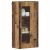 vidaXL Fali szekrény polcokkal Régi fa 55 x 29 x 100 cm Faanyag 143444781