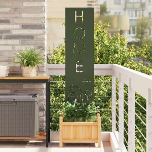 vidaXL Ecran de intimitate pentru grădină Olivengrønn 32 x 140 cm 143445007 - Decorațiuni