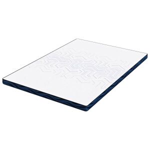 vidaXL Matracpárnák Fehér és kék 160 x 200 cm Gél Memóriahab 143445662 - Ágynemű