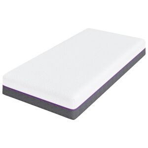 vidaXL Matrac Fehér és Szürke 80 x 160 cm Memóriahab 143446880 - Bútor