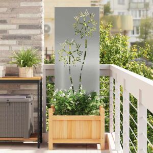 vidaXL Ecran de intimitate pentru grădină Argintiu 50 x 140 cm 143450105 - Decorațiuni