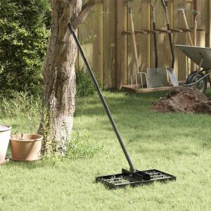 vidaXL Nivelator de grădină Manual 45 x 25 x 200 cm 143451408 - Unelte de grădină