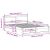 vidaXL Cadru de pat Maroniu cerat 150 x 200 cm Lemn de pin masiv 143452027