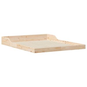 vidaXL Ágykeret Barna 160 x 200 cm Tömör fenyőfa 143452816 - Bútor