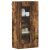 vidaXL Fali szekrény polcokkal Füstölt tölgy 55 x 29 x 100 cm Faanyag 143452959
