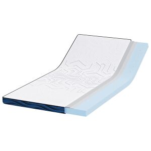 vidaXL Păturile pentru saltea Alb și albastru 120 x 200 cm 143464088 - Saltele