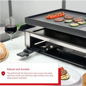 3 az 1-ben grill/raclette főzőlap, Solis, 1500 W, 10 személyes, fekete