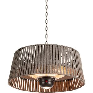 Elektromos infravörös teraszfűtő, CREATE, Függesztett hősugárzó, antracit