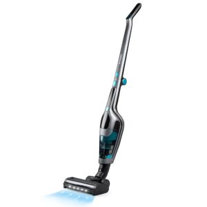 2 az 1-ben akkus, porzsák nélküli, álló és kézi porszívó, DOMO, szürke 145634637 - Domo