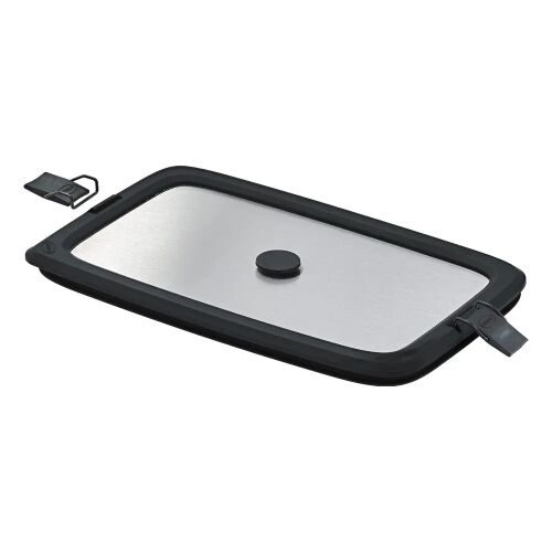 Rösle Flexx2Go rozsdamentes acél fedő ételtároló dobozhoz, 0.6 literes űrtartalom, frissen tartja az ételeket, légmentes zárás, hűtőszekrénnyel kompatibilis, környezetbarát, inox 143468029