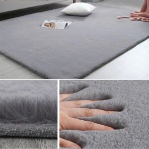 COVOR PLUȘ GRIS DESCHIS 140X200 CM 143468401 - Covoare