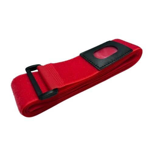 Kiegészítő tartozék: Tépőzáras bőrönd pánt, piros