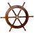 Nagy, 75 cm átmérőjű fa kormánykerék sárgaréz betéttel, ékhellyel - SW2/30' 143470218