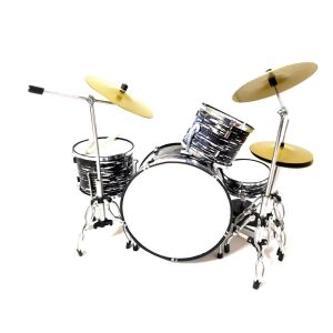 Fekete-fehér mini dobkészlet MDR-0015 - 1:5 méretarány