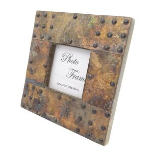 Fából készült képkeret borító lappal Fénykép mérete 10x10cm | A-1106