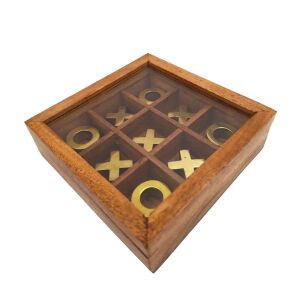 Tic-Tac-Toe fadobozban üveglappal - DNU-004