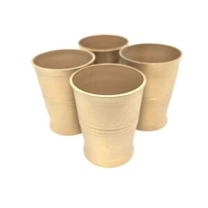 4 db vodkás pohár készlet - sárgaréz, matt - CZK