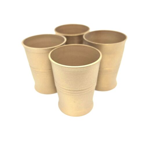 4 db vodkás pohár készlet - sárgaréz, matt - CZK 143470855