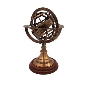 Sárgaréz asztrolábium - magasság 21 cm - AMG140