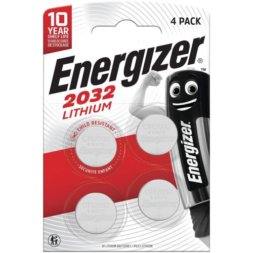 Elem gombelem CR2032 lítium 4 db/csomag, Energizer 143471000
