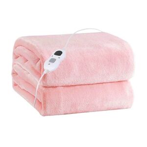 Pepita pink electric heated blanket, 130x180cm, 6 temperature settings - Bedding
