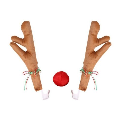 Vianočná dekorácia na auto sobie parohy s čumákom KSN84 143471492