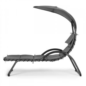 Kerti nyugágy nagy ovális napernyővel ModernHome - kényelmes pihenés a kertben, napvédelemmel, modern designnal.,  143502612 - Gardrób rendszerező