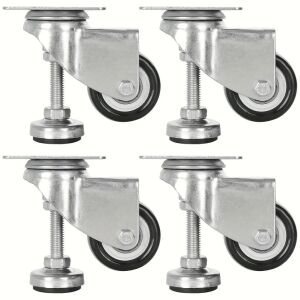 4db Nagy Teherbírású 2 Hüvelykes Állítható Szintező Görgők Fékkel,  143503173 - Gardrób rendszerező