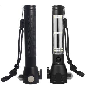 Napelemes zseblámpa biztonsági öv vágóval/ablaktörővel,  143503668 - Tárolás & Rendszerezés