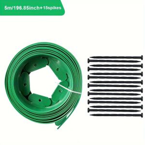 5 méteres kerti szegély, gyepszegély, Zöld 143504219 - Tárolás & Rendszerezés