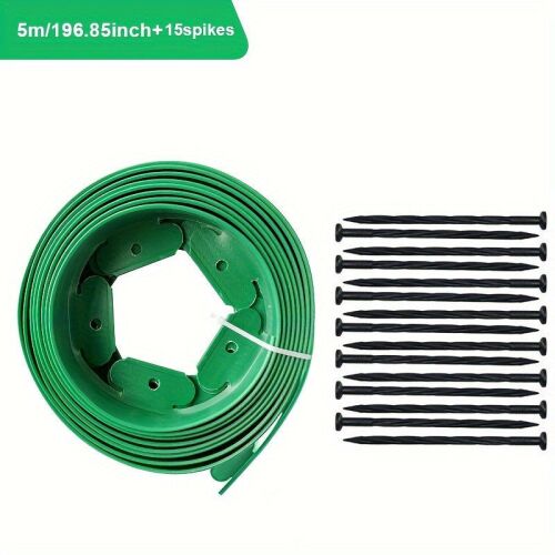 5 méteres kerti szegély, gyepszegély, Zöld 143504219