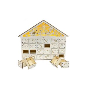 Fa Karácsonyi Adventi naptár LED világítással, Szenteste 143504416 - Tárolás & Rendszerezés