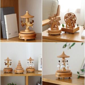 Fa zenedoboz, játszó macik 143504598 - Tárolás & Rendszerezés