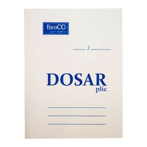 Dosar plic A4, pentru organizare documente, 230 g/mp, carton, alb