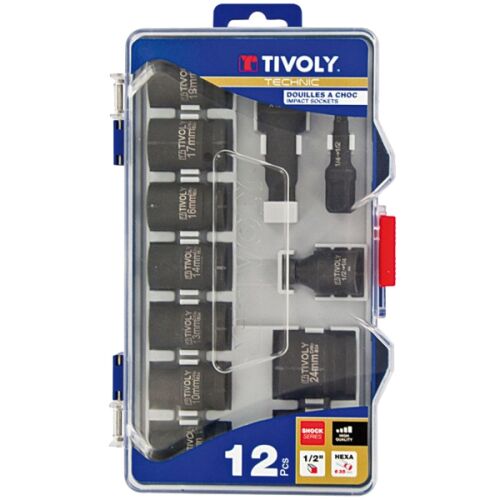 Комплект ударни гаечни ключове 1/2" - Tivoli от 12 части 143506668