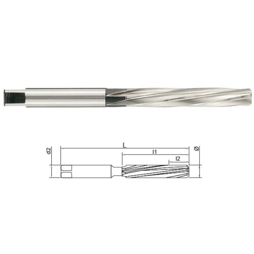 Reibahle NFE 66019 ähnlich DIN 206 Form B, HSS, DIM 14