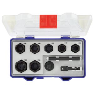 Set capete extractoare suruburi rupte 10 piese 10 - 19 143507105 - Seturi scule și Scari