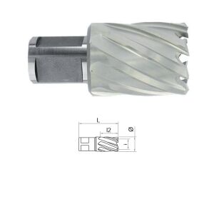 HSS свредло с Weldon (3/4'') дължина 30 мм, DIM 13.0 143507160 - Циркулярен трион и трион за отвори