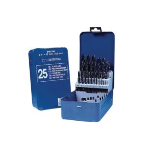 Set burghie DIN 338, laminate, HSS, DIM 1.0 - 13.0 mm x 0.5 mm / 25 PIESE 143507161 - Accesorii pentru unelte